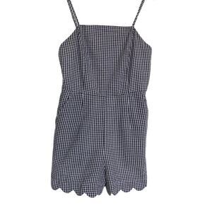 HYFVE shorts romper size Small black and white check